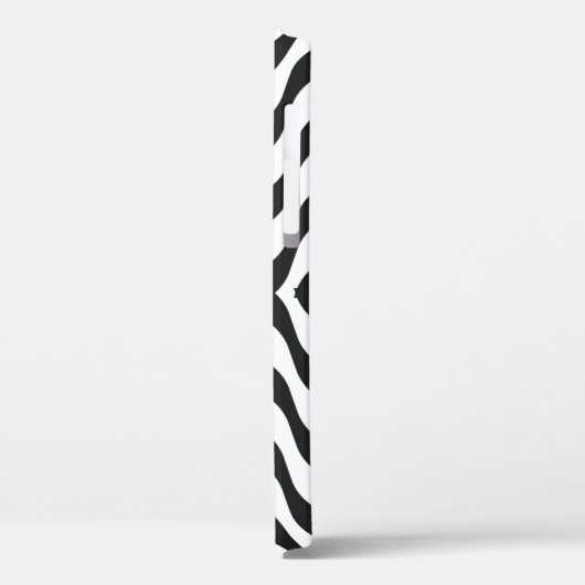 zwarte + witte streep modern Case-Mate iPhone case (Achterkant / Links)
