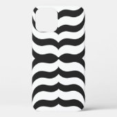 zwarte + witte streep modern Case-Mate iPhone case (Achterkant)