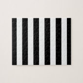 Zwarte witte streep, rustrerend legpuzzel (Horizontaal)