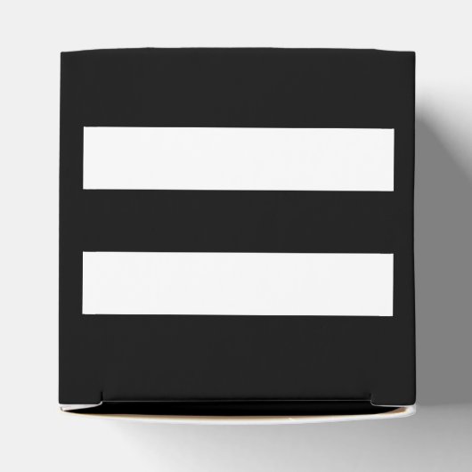 Zwarte witte strepen bedankdoosjes (Bovenkant)