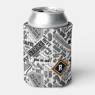 Zwarte witte strepen ID770 Blikjeskoeler