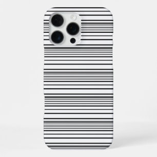 Zwarte witte strepen leuk iPhone 16 pro max hoesje