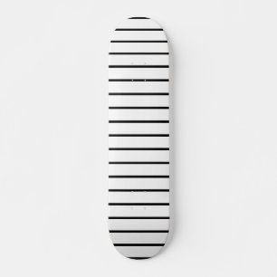 Zwarte witte strepen leuk skateboard