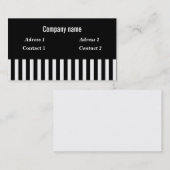 Zwarte witte strepen - Visitekaartje (Voorkant / Achterkant)