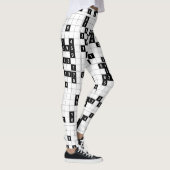 zwarte witte sudoku - leggings (Rechts)