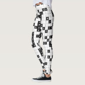 zwarte witte sudoku - leggings (Links)