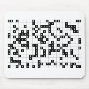 zwarte witte sudoku muismat