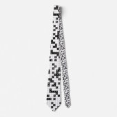 zwarte witte sudoku stropdas (Voorkant)