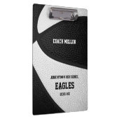 zwarte witte teamkleuren basketbalcode klembord (Rechts)