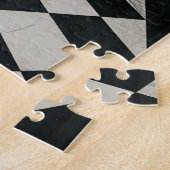 Zwarte Witte Tegel Hallway West Wing Legpuzzel (Zijkant)