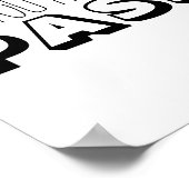 Zwarte witte typografie heb je een pas poster (Hoek)