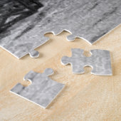 Zwarte witte Venetië Canal Travel Legpuzzel (Zijkant)