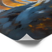 Zwarte witte wolven poster (Hoek)