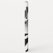 ZWARTE WITTE ZEBRA BARE GRAY GEM MONOGRAM, Case-Mate iPhone CASE (Achterkant/links)