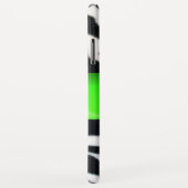 ZWARTE WITTE ZEBRA FUR EMERALD GREEN GEM MONOGRAM, Case-Mate iPhone CASE (Achterkant/rechts)