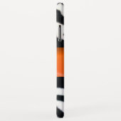 ZWARTE WITTE ZEBRA FUR GEEL ORANJE GEM MONOGRAM, Case-Mate iPhone CASE (Achterkant/rechts)