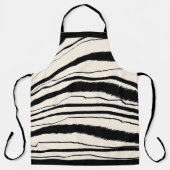 ZWARTE WITTE ZEBRA STRIPE Chef Craft Schort (Voorkant)
