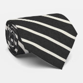 ZWARTE WITTE ZIGZAG ILLUSIONS ZIG ZAG OPTISCHE DIG STROPDAS (Opgerold)