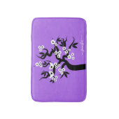 Zwarte, witte, zoete paars badmat (Voorkant Verticaal)