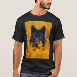 Zwarte Wolf Hond Duitse Herder T-shirt