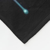 Zwarte wolf met een dromenvanger fleece deken (Hoek)