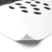 Zwarte wolk en regen poster (Hoek)