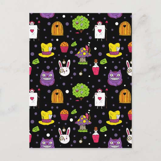 zwarte Wonderland Briefkaart (Voorkant)