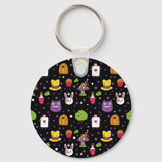zwarte Wonderland Sleutelhanger (Voorkant)