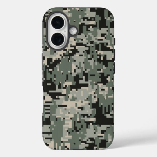 Zwarte Woud Camo Patroon Case-Mate iPhone Case (Achterkant)