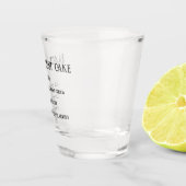 Zwarte woudcake nieuwheid geschoten glas (Rechts)