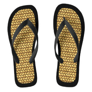 Zwarte Woven Effect Slippers Teenslippers