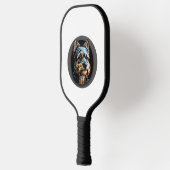 zwarte Yorkshire terriër Pickleball Paddle (Links)