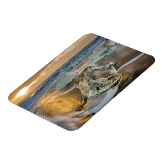 Zwarte zandbak | Jokulsarlon Zuid-IJsland Magneet (Linkerzijde)