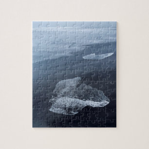 Zwarte zandstrand en ijs, IJsland Legpuzzel
