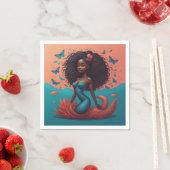 Zwarte Zeemeermin Servet (Insitu)