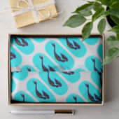 zwarte zeemeermin zwemt tissuepapier (Geschenk)