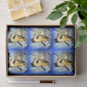 zwarte zeemieblauw tissuepapier (Geschenk)