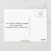 Zwarte zeeplap briefkaart (Achterkant)