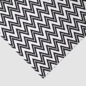 Zwarte zigzag Chevron over witte achtergrond Tissuepapier (Detail)