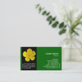 Zwarte zijband ventilator - Buttercup - groen Visitekaartje (Staand voorkant)