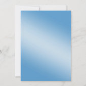 Zwarte Zijde, Parels en Blauwe Volwassendag Kaart (Achterkant)