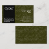 Zwarte zijdeBand - Donkergroen petaal geborsteld T Visitekaartje (Voorkant / Achterkant)