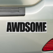 zwarte zilver bumpersticker (Op auto)