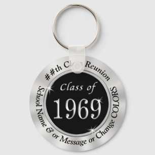 Zwarte Zilveren Klasse van 1969 Sleutelhanger Part