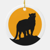 Zwarte zonnepanelen keramisch ornament (Achterkant)