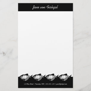 Zwarte zoom tetra vis briefpapier