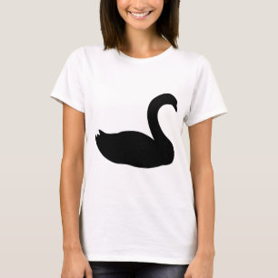 zwarte-zwaanpictogram t-shirt