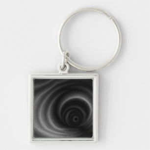 Zwarte zwaartekracht sleutelhanger