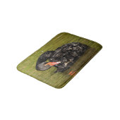 Zwarte Zwan in de Pond Badmat (Gekanteld)