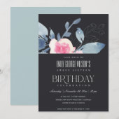 ZWARTE ZWART BLAUWE VLOEISTOFFEN 16 OM HET EVEN WE KAART (Voorkant / Achterkant)